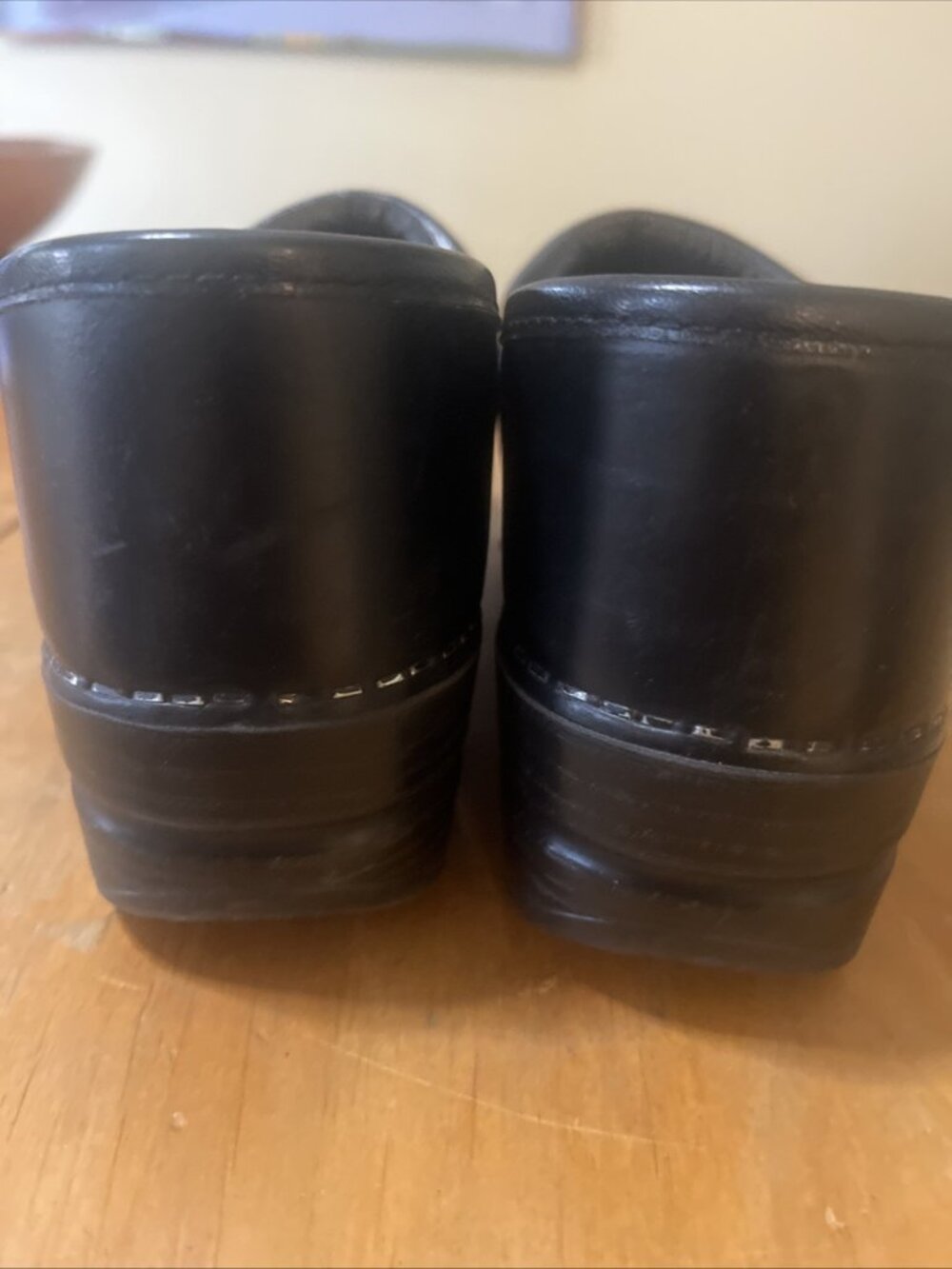 Dansko Matte Black Leather Shoes Slip On Clogs Women’s Size 39 Medical Nursing - Picture 4 of 10